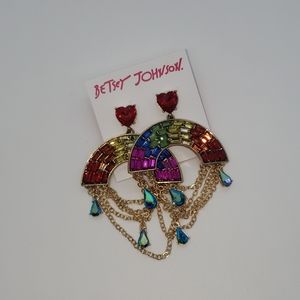 Betsey Johnson Rainbow Earrings
